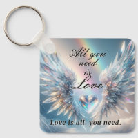 Alles was Sie brauchen ist Liebe Herz und Engel Wi