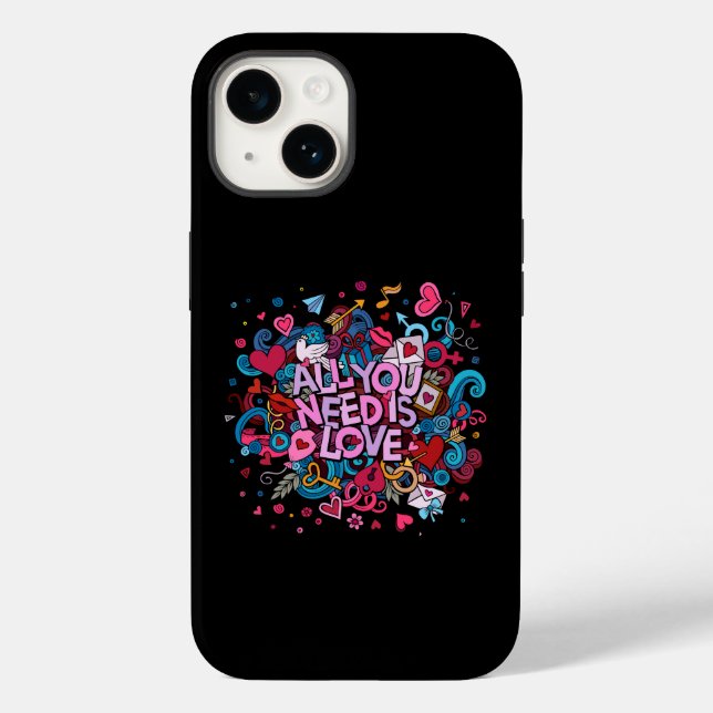 Alles was Sie brauchen ist Liebe Inspiration Case-Mate iPhone 14 Hülle (Rückseite)
