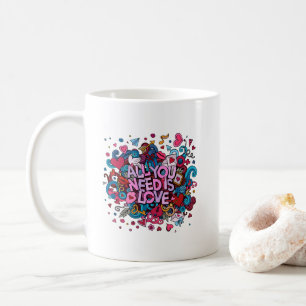 Alles was Sie brauchen ist Liebe Inspiration Kaffeetasse