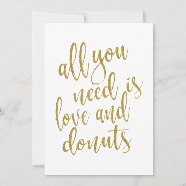 Alles, was Sie brauchen, ist Liebe und Donuts ersc (Vorderseite)
