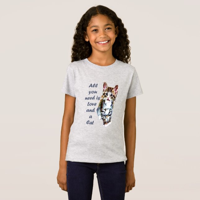 Alles, was Sie brauchen, ist Liebe und ein CAT-Spa T-Shirt (Vorne ganz)