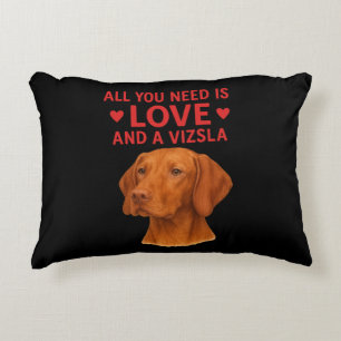Alles was Sie brauchen ist Liebe und ein Vizsla - Dekokissen