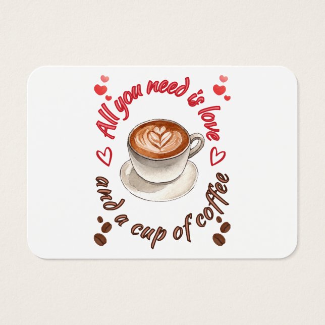 Alles was Sie brauchen ist Liebe und eine Tasse Ka (Vorderseite)