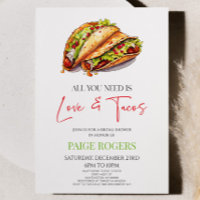 Alles, was Sie brauchen, ist Liebe und Tacos Braut