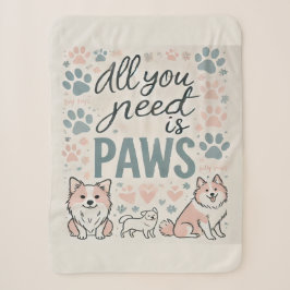 Alles was Sie brauchen ist Paws Sherpa Blanket Sherpadecke
