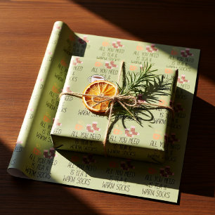 Alles, was Sie brauchen, ist Tee & warme Socken sa Geschenkpapier
