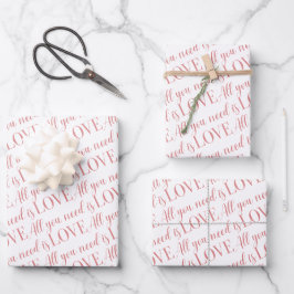 Alles, was Sie brauchen, sind Papierblätter für Li Geschenkpapier Set