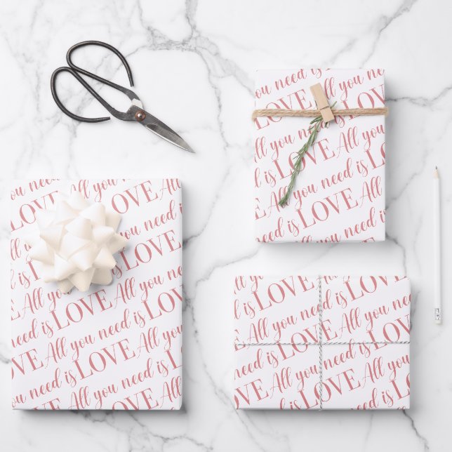 Alles, was Sie brauchen, sind Papierblätter für Li Geschenkpapier Set (Vorderseite)