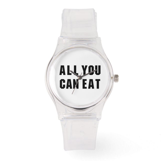 ALLES, WAS SIE ESSEN KÖNNEN ARMBANDUHR (Vorderseite)