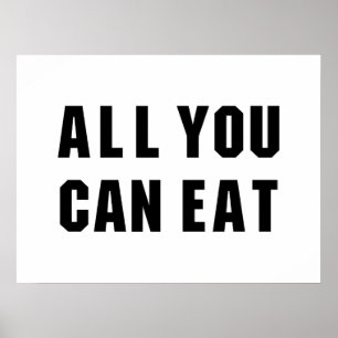 ALLES, WAS SIE ESSEN KÖNNEN POSTER