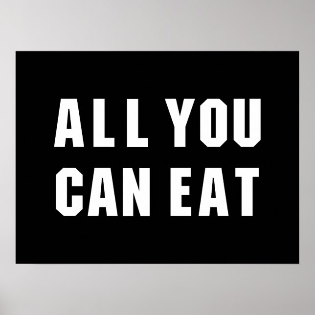 ALLES, WAS SIE ESSEN KÖNNEN POSTER (Vorne)