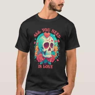 Alles, was Sie über Liebe Skelett Rose Blume Vale  T-Shirt