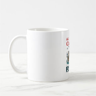 Alles was Weihnachten will ist Angel Santa Rentier Kaffeetasse