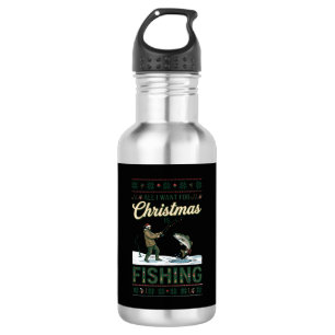 Alles was Weihnachten will ist Angelschnur Fischer Edelstahlflasche