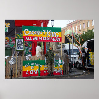 Alles was wir brauchen ist Liebe: Notting Hill Car Poster
