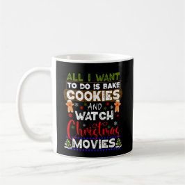 Alles, was zu tun ist, Cookies zu backen und Weihn Kaffeetasse