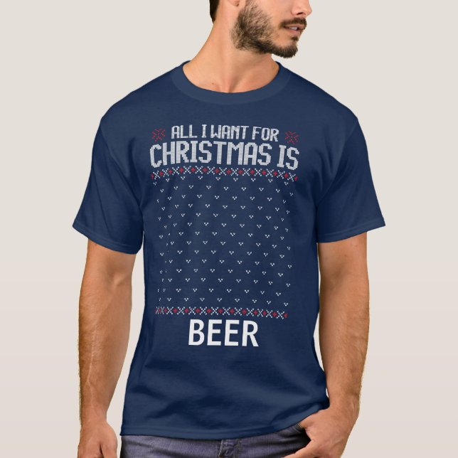 Alles, was zu Weihnachten gewollt wird, ist Beer M T-Shirt (Vorderseite)