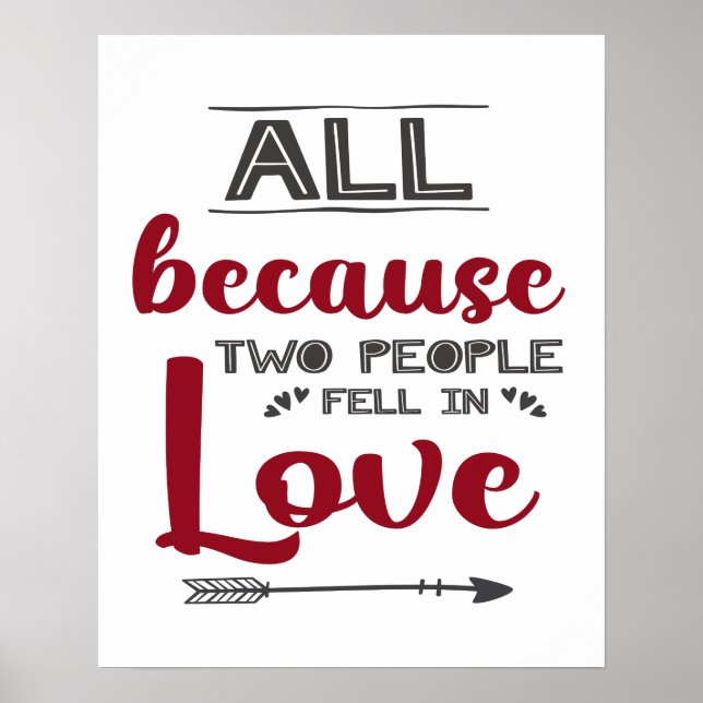 Alles, weil zwei Menschen fielen in der Liebe roma Poster (Vorne)