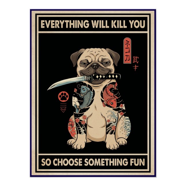 Alles wird dich töten Hundeposter  Poster (Vorderseite)