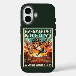 Alles wird dich töten Katzen-Handygehäuse iPhone 16 Hülle