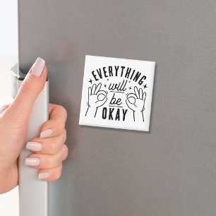 Alles wird gut Motivationszitat Magnet
