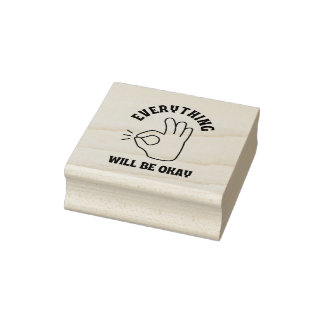 Alles wird in Ordnung sein Gummistempel