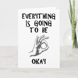 Alles wird okay passen Karte passen