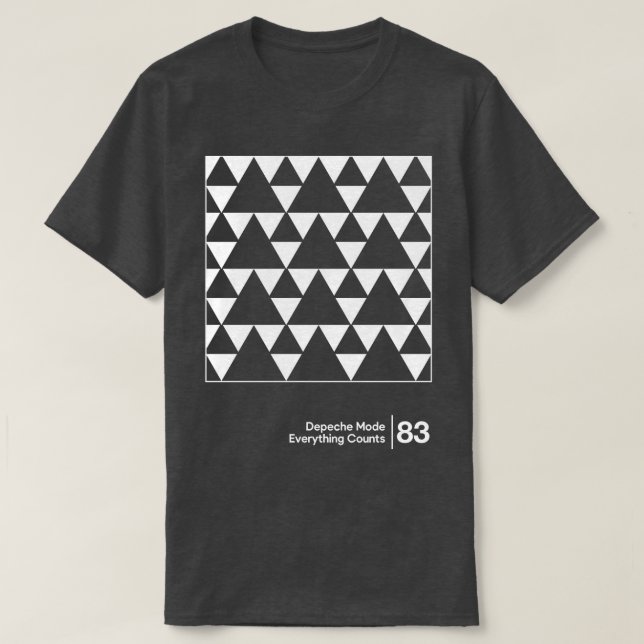 Alles zählt Minimal Style Grafik Artwork T-Shirt (Design vorne)