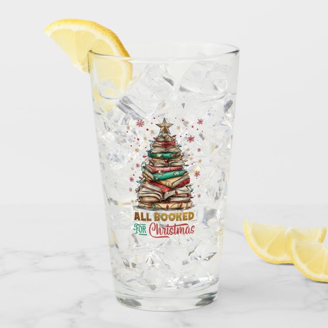 Alles zu Weihnachten gebucht Glas (Vorderseite Ice)