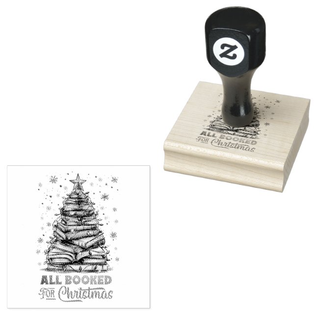 Alles zu Weihnachten gebucht Gummistempel (Stempel)