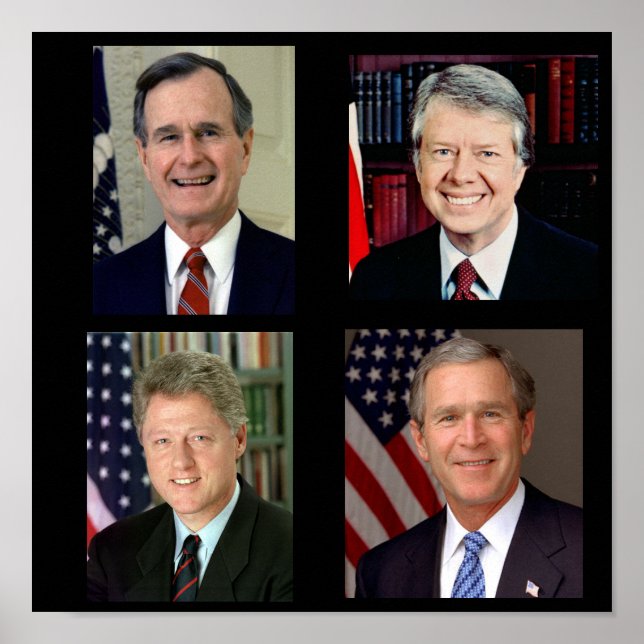 Alles zusammen /George H. W. Bush/Bill Clinton Poster (Vorne)