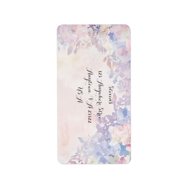 Allessandra Anpassbare Adresse oder Rückgabezeiche Adressaufkleber (Vorne)