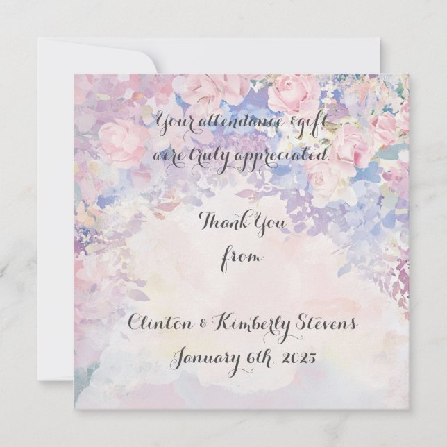 AllessandraAnpassbare Flachbildschirme Dankeskarte (Vorderseite)