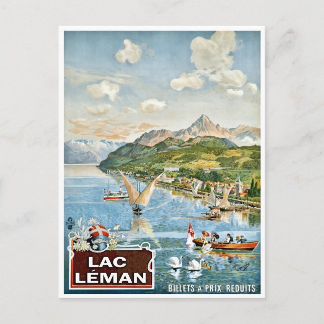 Allevard, Le ban, Frankreich, Vintage Postkarte (Vorderseite)