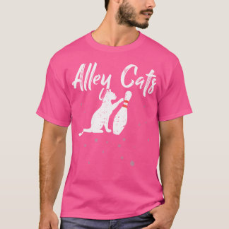 Alley Cat Funny Bowler Bowling T-Shirt