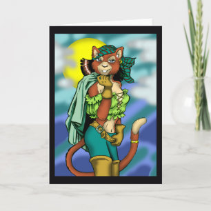Alley Cat Greeting Card Karte