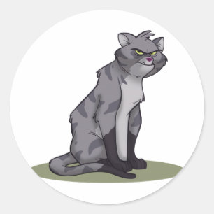 Alley Cat Runder Aufkleber