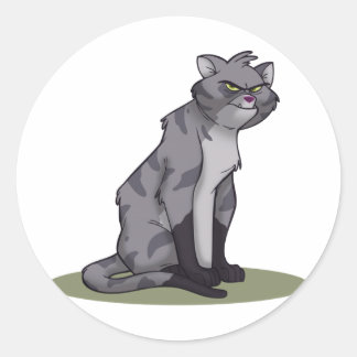 Alley Cat Runder Aufkleber