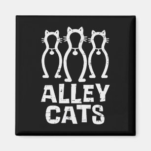 Alley Cats Bowling Team Fun Spaß Bowler Player Wo Magnet