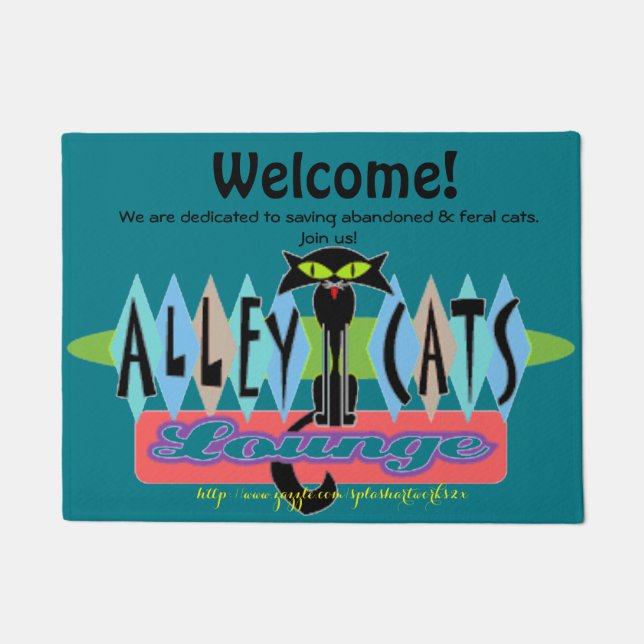 "Alley-Cats" Fußmatte (Vorderseite)