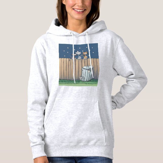 Alley Cats sur un Sweat - shirt à capuche de clôtu (Devant)
