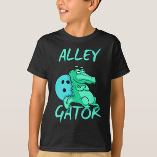 Alley Gator Funny Bowling T Shirt