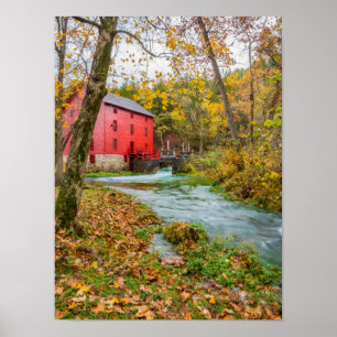 Alley Mill Dans L'Automne Poster