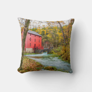 Alley Mill im Herbst Pillow Kissen