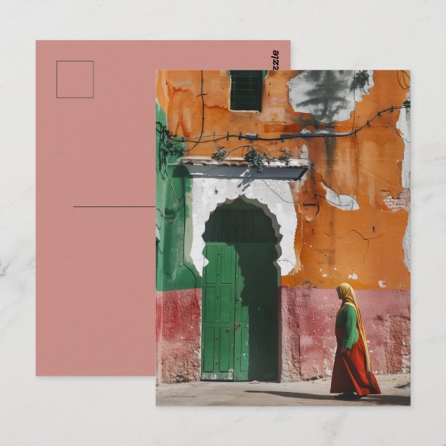 Alley Rabat Marokko Postkarte (Vorne/Hinten)
