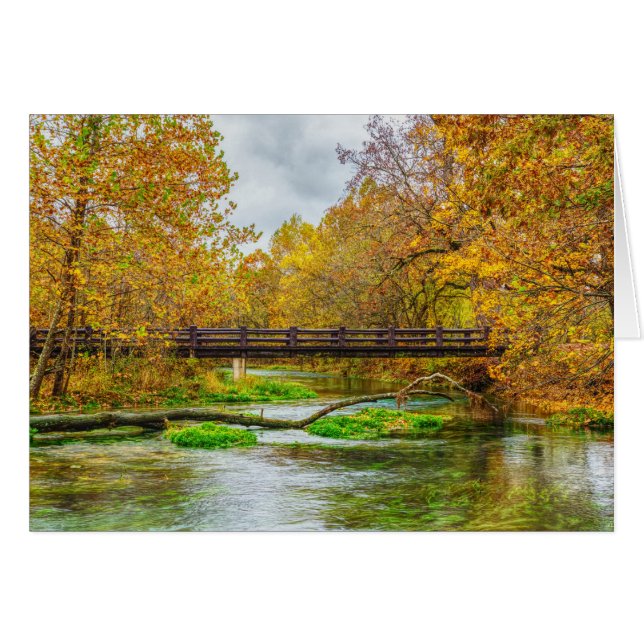 Alley Spring River Greeting Card (Vorderseite (Horizontal))