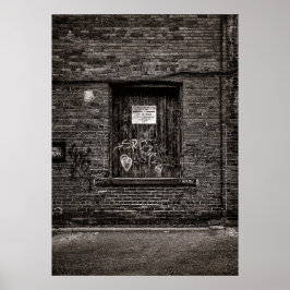 Alleyway Graffiti No 4 Poster