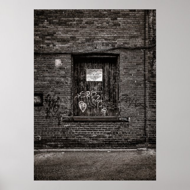Alleyway Graffiti No 4 Poster (Vorne)