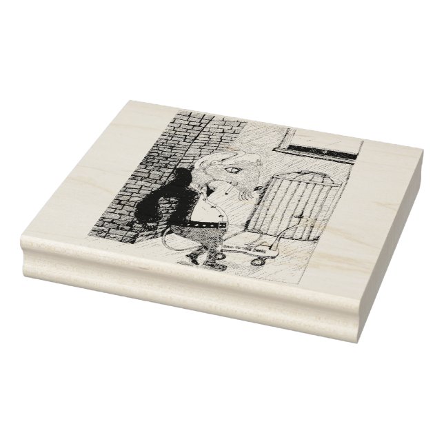 Alleyway Rat 🐀 Gummistempel (Stempel)