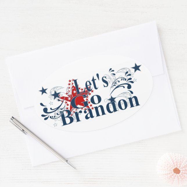 Allez Brandon Sticker Patriotique (Enveloppe)